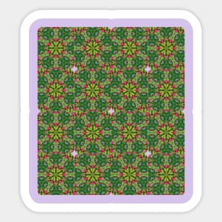 Unique hydrangea flower pattern. Sticker